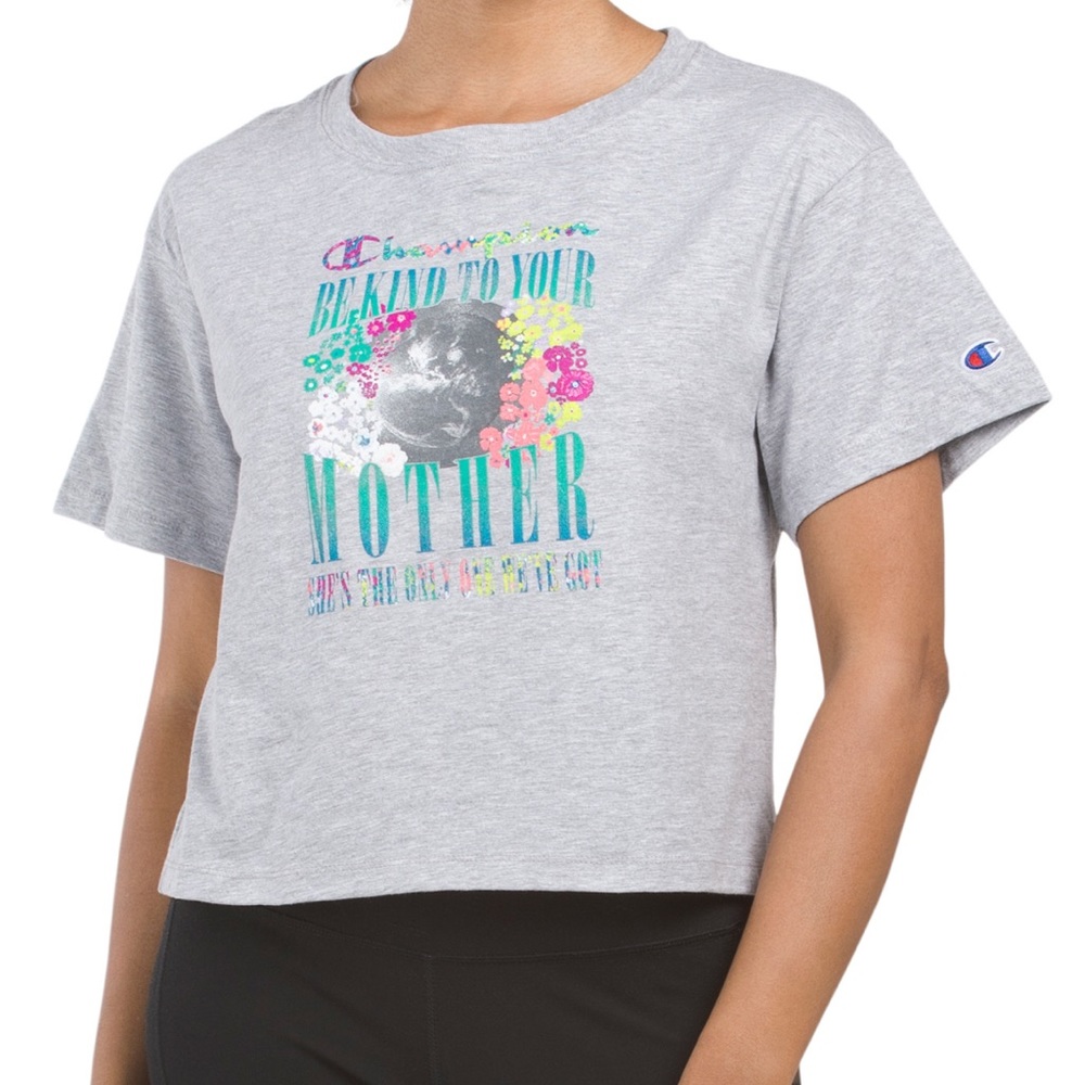 “BE KIND TO YOUR MOTHER” Graphic Crop Tee
